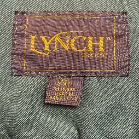 Lynch embroidered Iguana heavy vented fishing shooting button down shirt 3XL - Picture 4 of 10